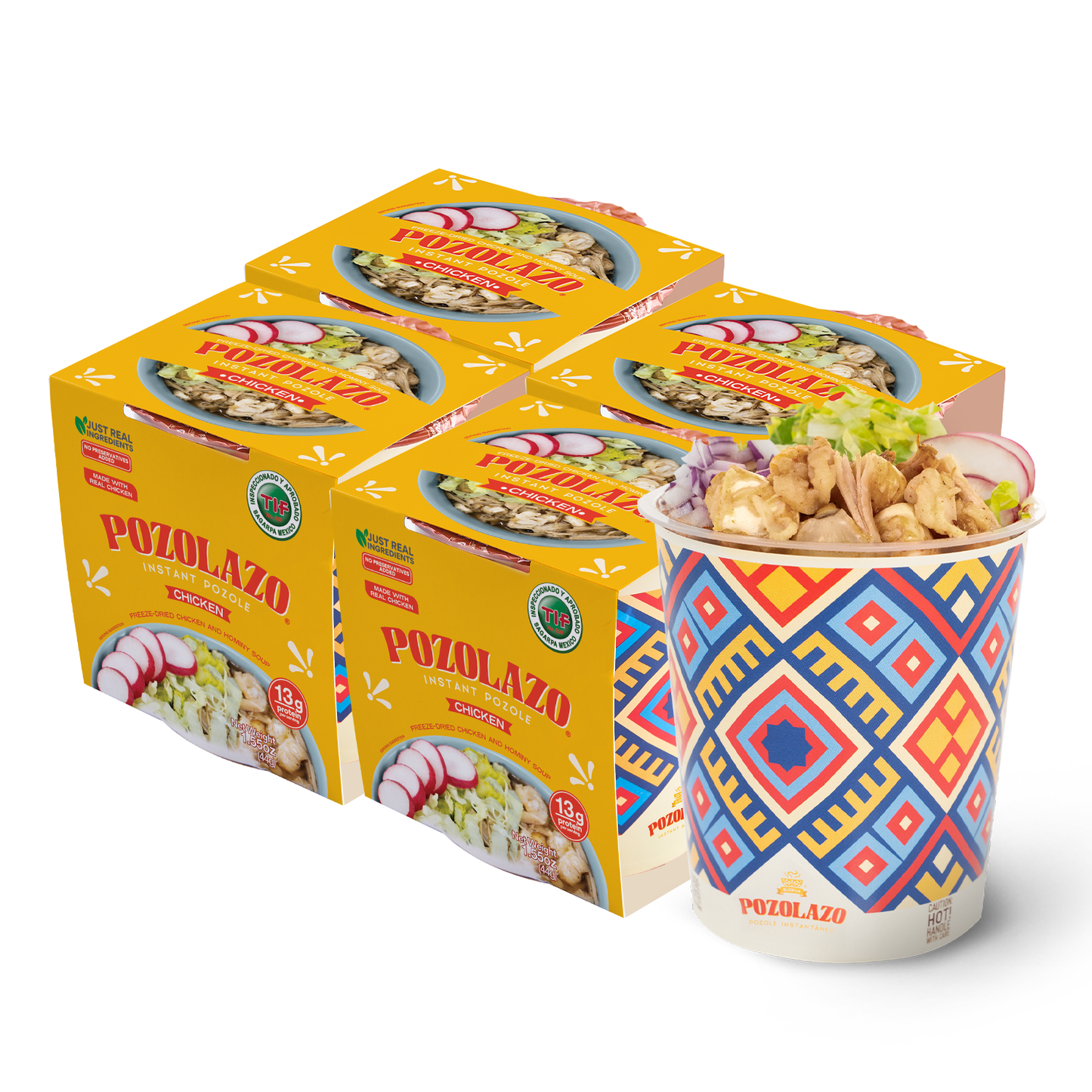 Authentic Mexican Chicken Pozole by POZOLAZO - 4 Pack