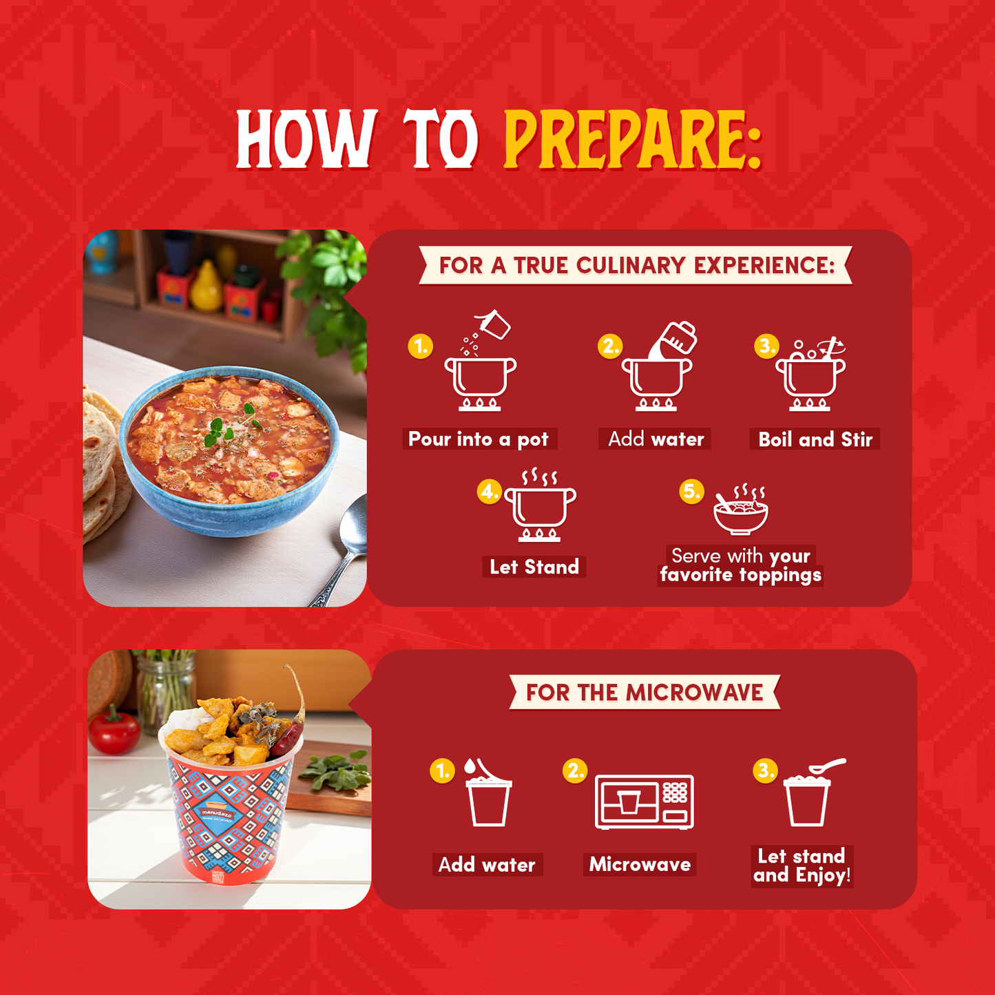 Authentic Mexican Menudo by POZOLAZO -4 Pack
